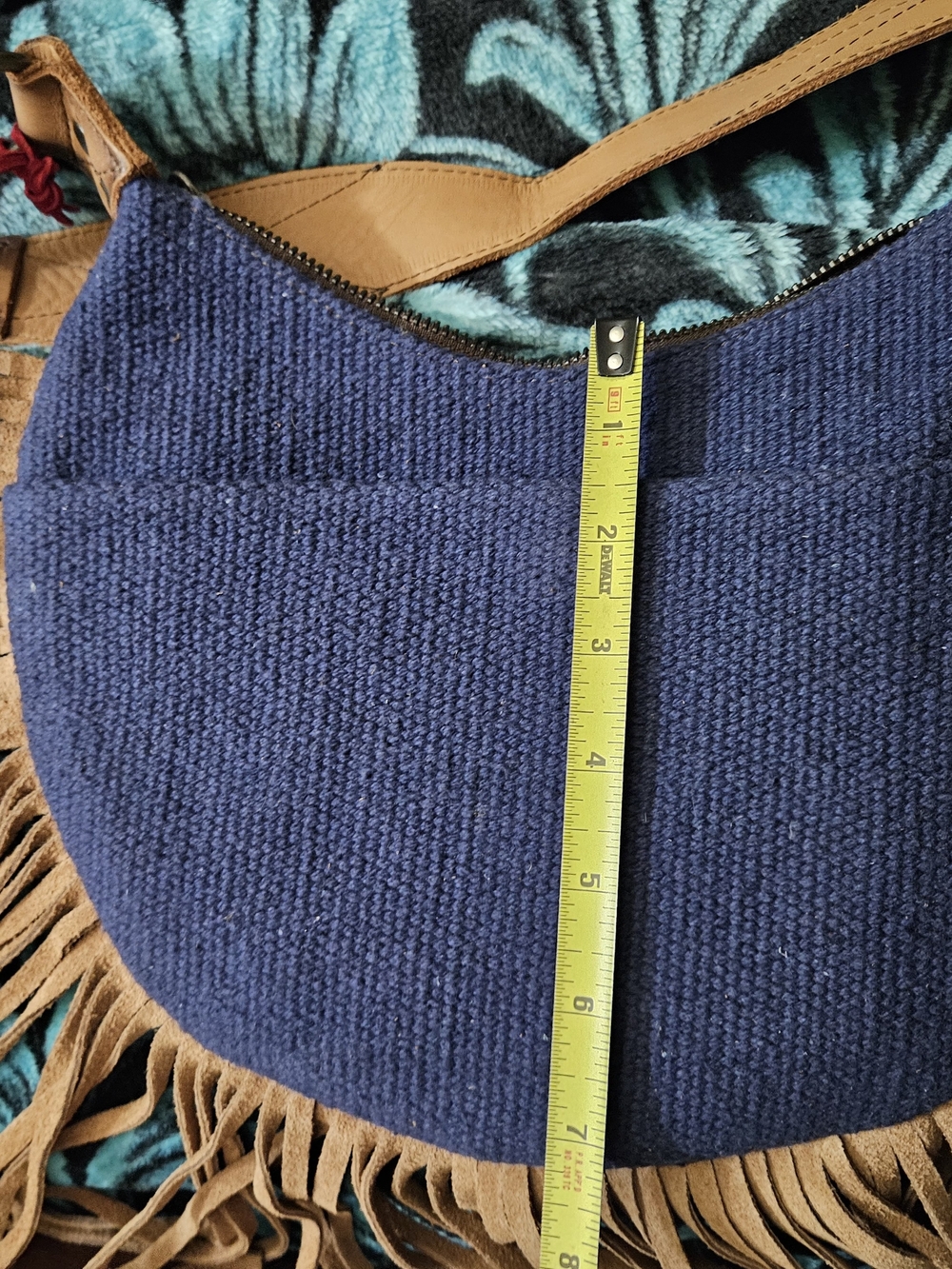 STS Blue Aztec Fringe Hobo Bag by STS Ranchwear - Picture 4 of 6